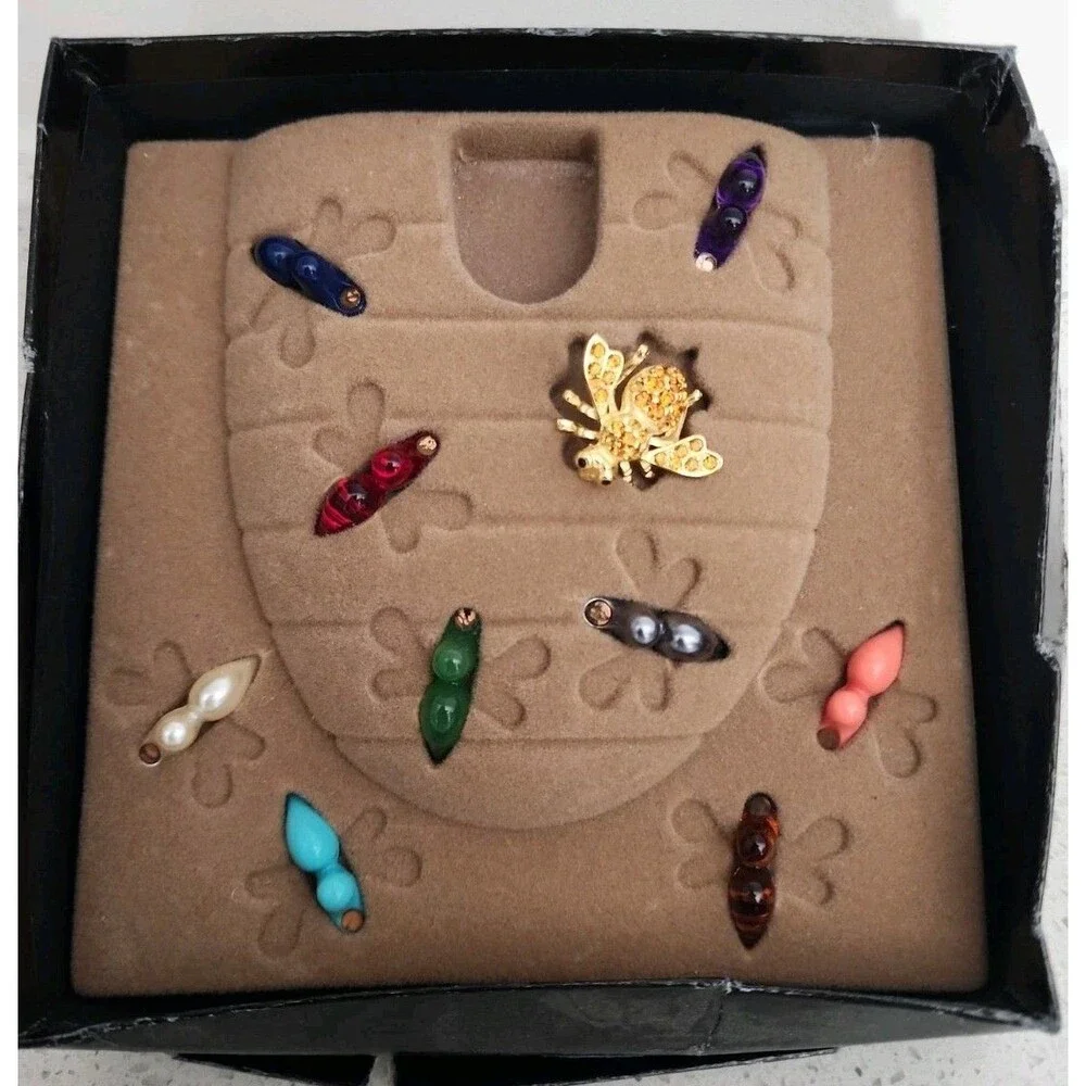 Joan Rivers 10 Ten Interchangeable Bee Pin Brooch Classic Collection